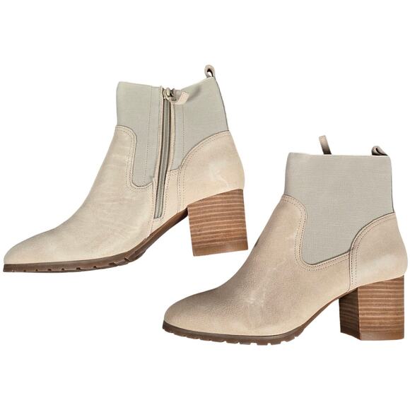 Violet & Red Loaded Knit Cuff Bootie Tan Neutral Comfort Fall Winter 9.5 NWT - Picture 3 of 10